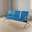 Blue 3-Seater Reception Bench - 5