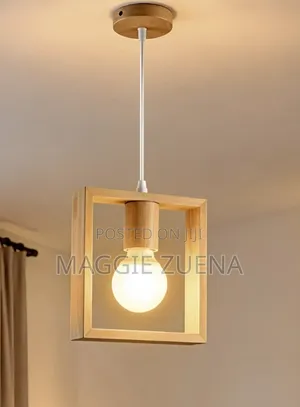 Geometric Wood Pendant Lights