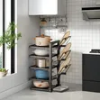 Heavy Duty 5-Tier Cookware na Pot Lid Organizer Rack - 2