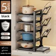 Heavy Duty 5-Tier Cookware na Pot Lid Organizer Rack - 5