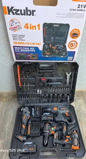 Kzubr 4-in-1 Cordless Drill Combo Kit