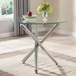 Nordic Round Glass Dining Table - 1