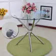 Nordic Round Glass Dining Table - 5