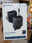 Powerology 70W AI TFT Adapter na Kebo ya Type-C Inayorudishwa - 3