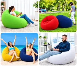 Inflatable Lazy Sofa with Pump