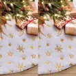 Christmas Tree Skirt 90cm Gold Prints - 2