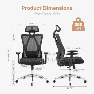 Orthopedic Executive Office Chair - Black