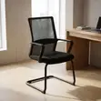 Office Chair: Sled Base Clerical Mesh Chair - 2