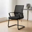 Office Chair: Sled Base Clerical Mesh Chair - 4