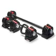 24Kg Adjustable Dumbbell, Barbell & Kettlebell Set - 1
