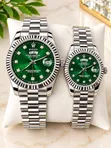 Rolex Couple Watches - Stainless Steel, Water Resistant - 1