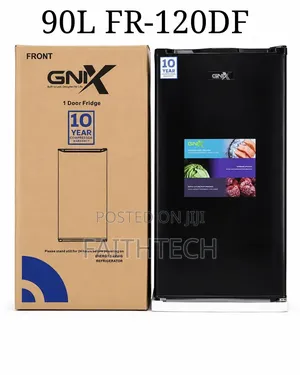 GNIX FR-120DF 90L Single Door Refrigerator - Black
