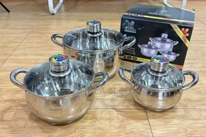 Seti ya Sufuria 6-Piece Marwa (Kaisa Villa) ya Stainless Steel