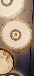 LED Full Moon Brown Ceiling Fixture - 2