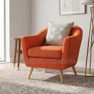 Kiti cha Kipekee cha Upholstered - Chekundu