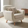 Kiti cha Kipekee cha Upholstered - Chekundu - 3