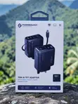 Powerology 70W AI Adapter with Retractable Type-C Cable - 1