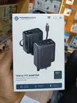 Powerology 70W TFT Adaptor with Retractable Cable - Black - 1