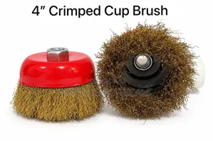4" Crimped Wire Cup Brush - Brand New