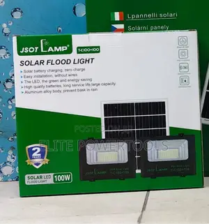 JSOT Solar Flood Light 100W Dual Lamp (Model T-C100+100)