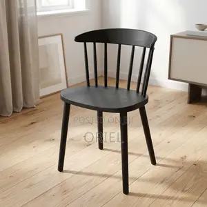Kiti cha Kulia cha Plastiki Nyeusi cha Kisasa