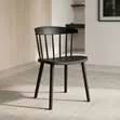 Kiti cha Kulia cha Plastiki Nyeusi cha Kisasa - 2