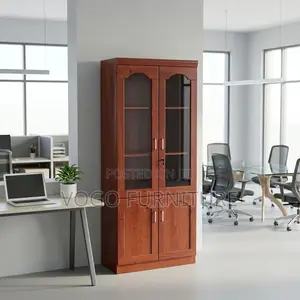2-Door Mahogany Cabinet