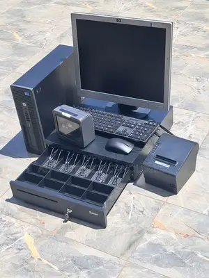 Mfumo wa HP Desktop POS na Monitor, Printer & Cash Drawer
