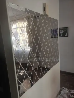 3D Mirror Wall Sticker - Silver Diamond