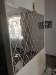 3D Mirror Wall Sticker - Silver Diamond - 1