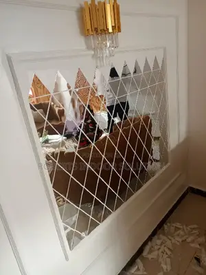 Creative DIY Acrylic Mirror Stickers - Silver Diamond
