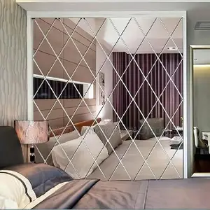 Diamond Pattern Acrylic Mirrors - Self-Adhesive