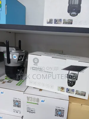 V380 Pro 4G Solar CCTV Camera for Remote Monitoring