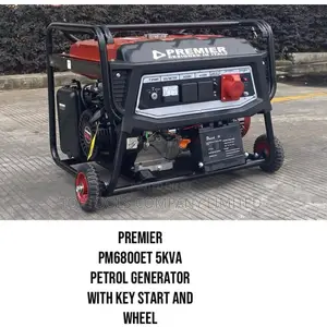 Premier PM6800ET 5KVA Petrol Generator with Key Start & Wheels