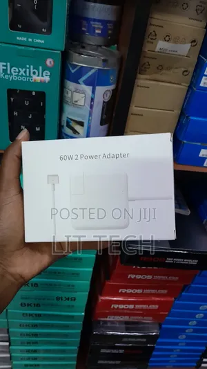 60W 2-Pin Power Adapter - Fast Charging for Laptops & Devices