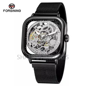 Forsining Automatic Skeleton Watch - Gold/Black