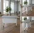 Stackable White Training Tables - 3