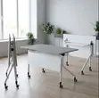 Stackable White Training Tables - 5
