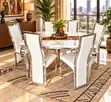 Modern 6 Seater Rectangular Dining Set - 2