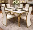 Modern 6 Seater Rectangular Dining Set - 3