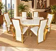Modern 6 Seater Rectangular Dining Set - 4