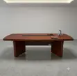 3000mm Mahogany Boardroom Office Table - 1