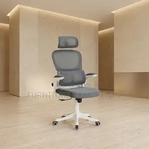High White Orthopedic Executive Office Chair