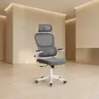 Kiti cha Ofisi cha Mtendaji cha Orthopedic Nyeupe - 1