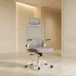 Kiti cha Ofisi cha Mtendaji cha Orthopedic Nyeupe - 4