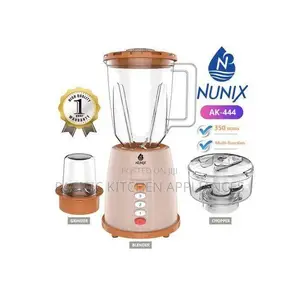Nunix 3-in-1 Blender with Grinder and Food Chopper