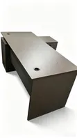 L-Shaped Ergonomic Office Desk yenye Droo 3 zenye Kifungio - 1