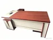 L-Shaped Ergonomic Office Desk yenye Droo 3 zenye Kifungio - 2