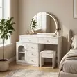 Bedroom Modern Make Up Table With Lighting - 5