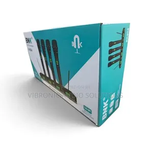 Professional Wireless Microphone System with 4 Handheld Mics